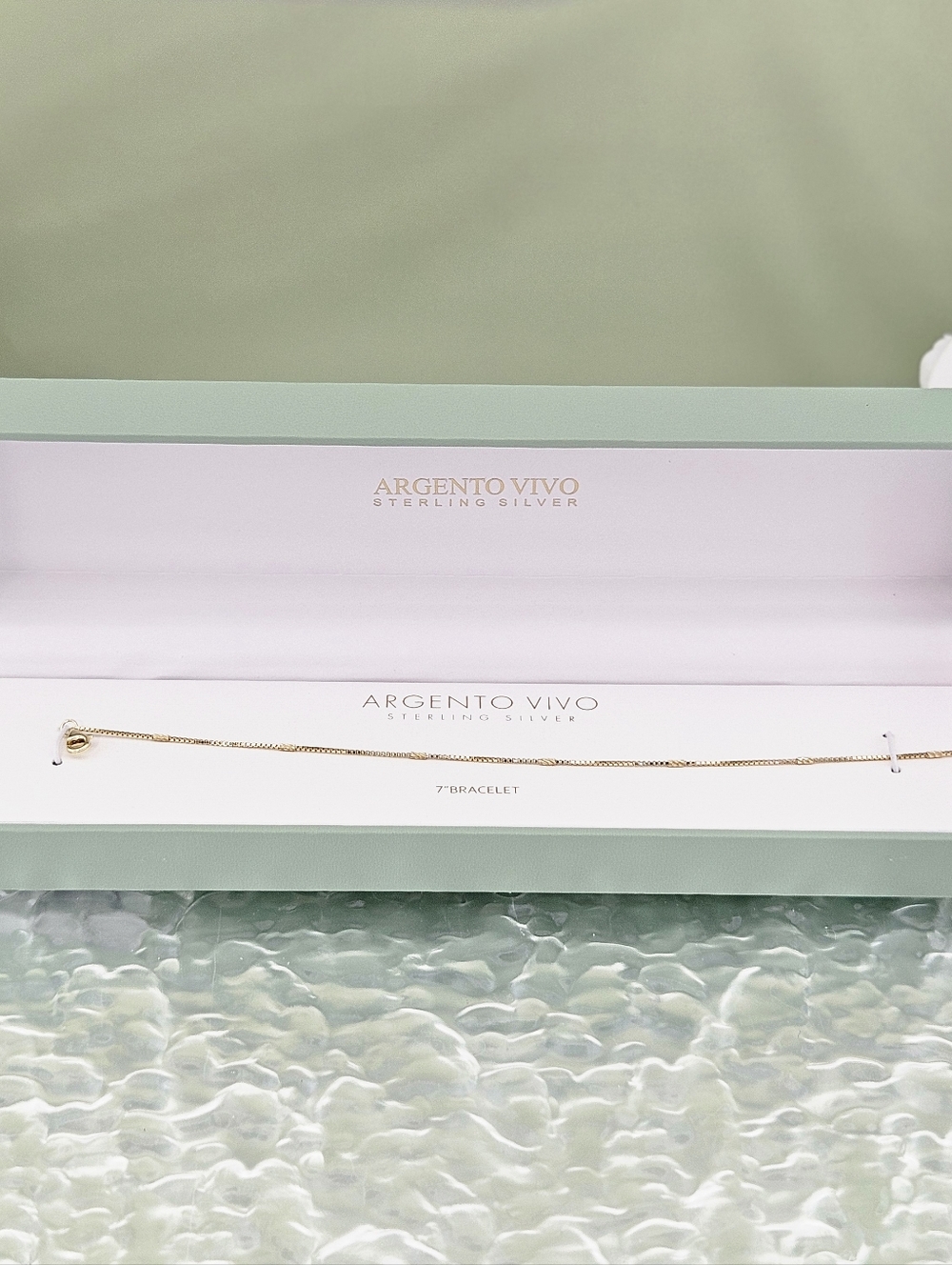 Argento Vivo Bar Station Chain Bracelet Gold Tone Minimalist Modern Elegant Boho